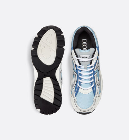 DIOR B30 Sneakers Malla azul claro y tejido técnico azul, gris y blanco