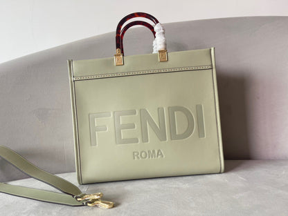 FENDI Sunshine midium tote bag gris