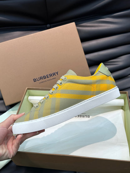 Burberry Check cotton sneakers - Color Hunter