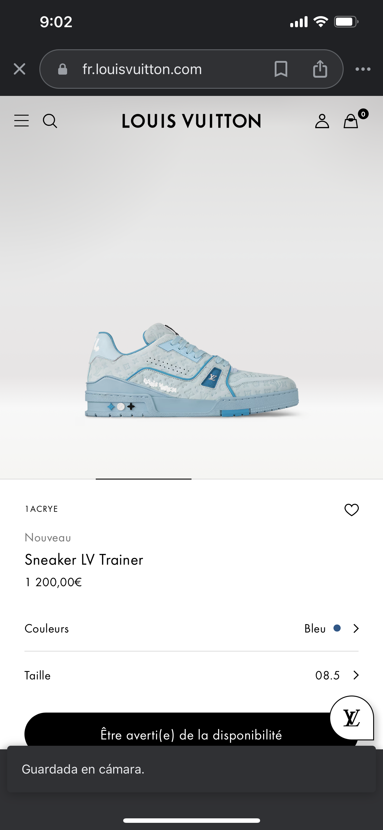 LV Trainer Sneaker NAUVEAU 1ACRYE