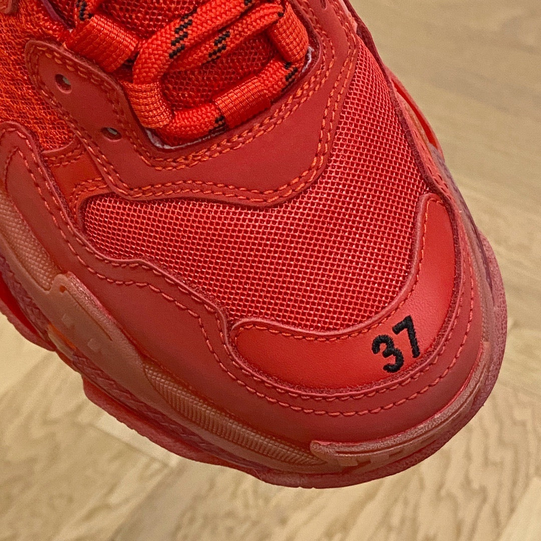 Balenciaga Triple S Clear Sole RED