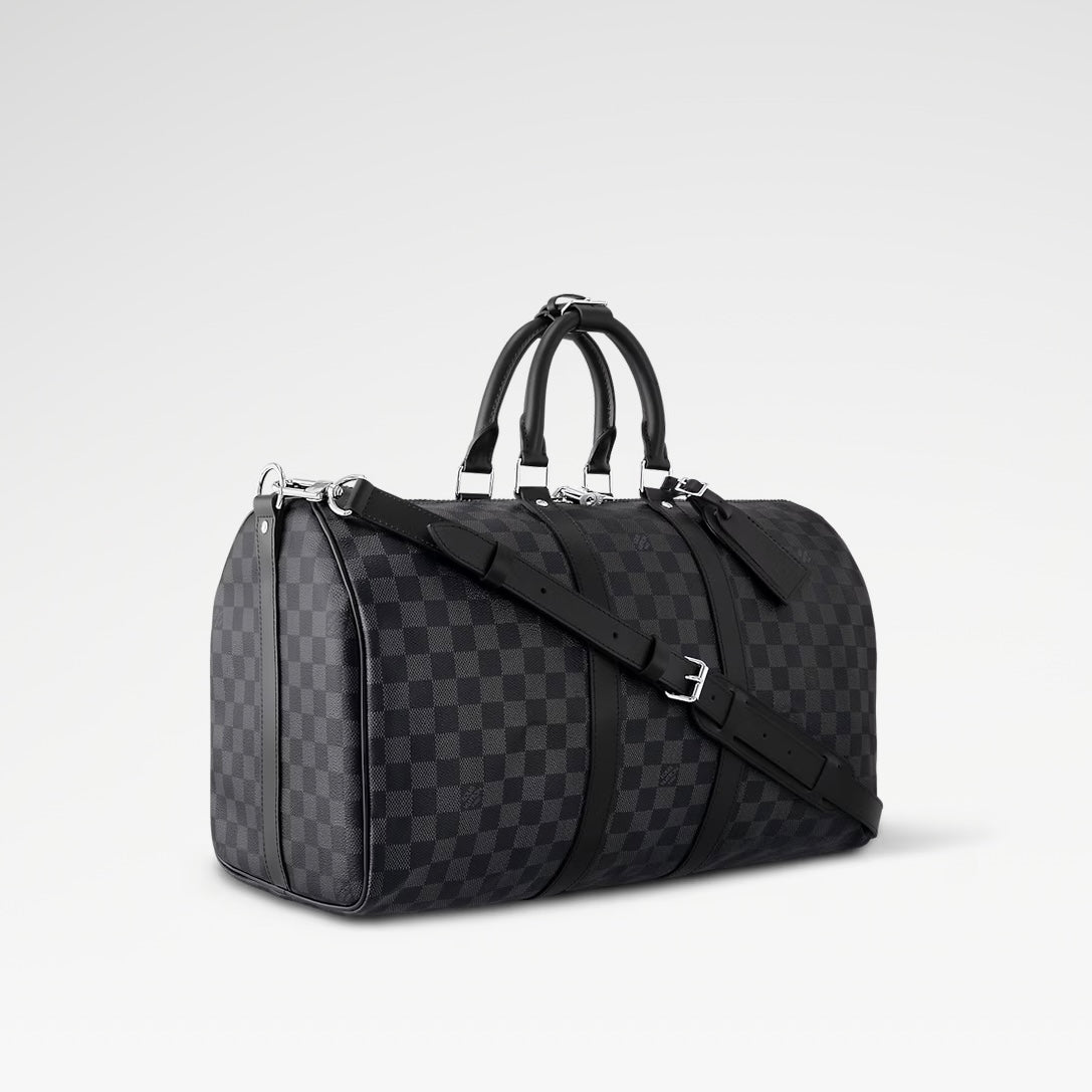 LV Keepall con bandolera Toile Damier Graphite