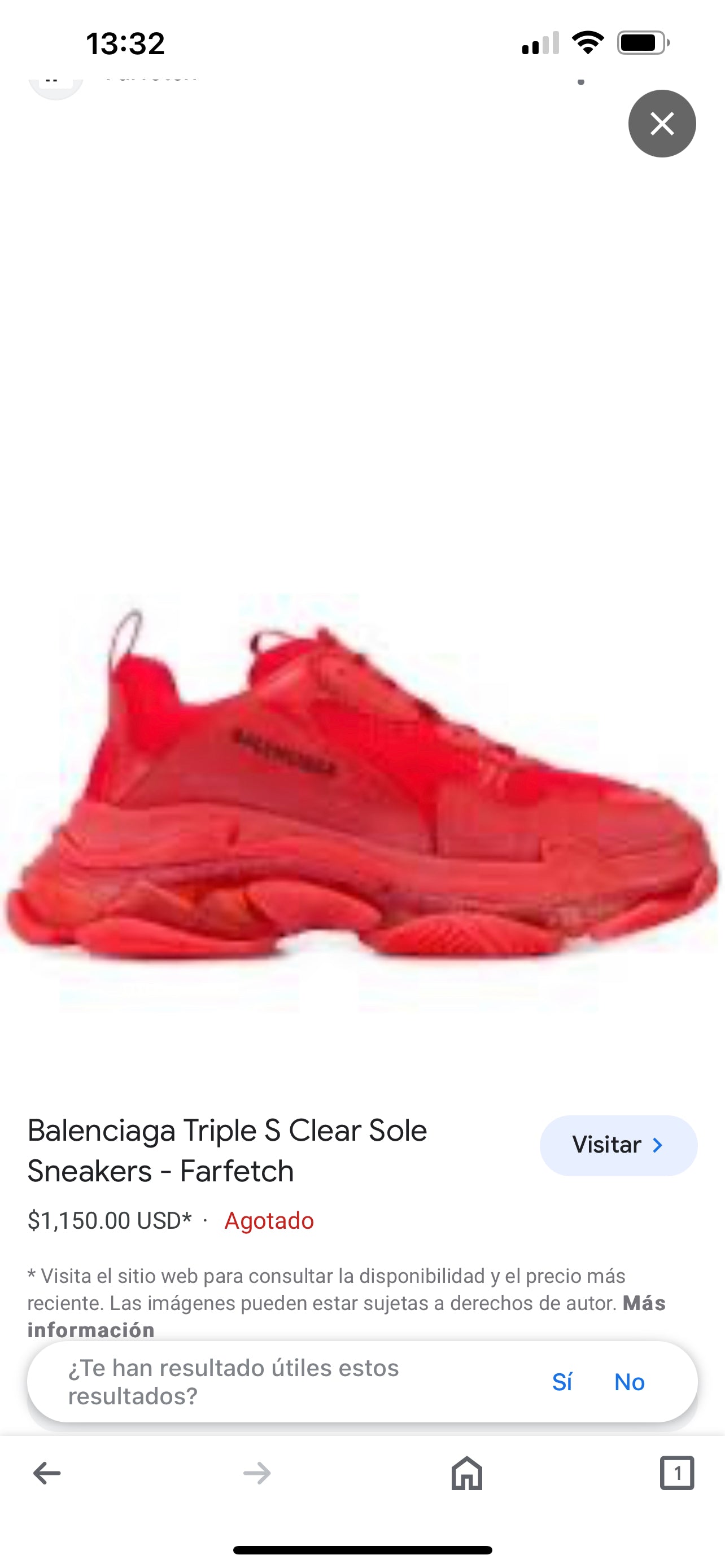 Balenciaga Triple S Clear Sole RED