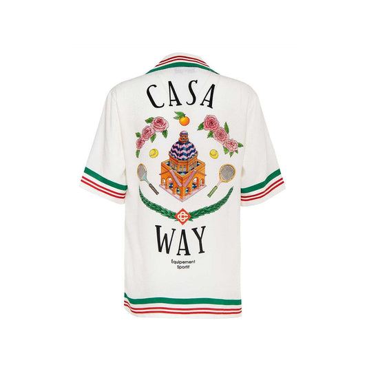 CASABLANCA BOWLING CASA WAY SILK SHIRT