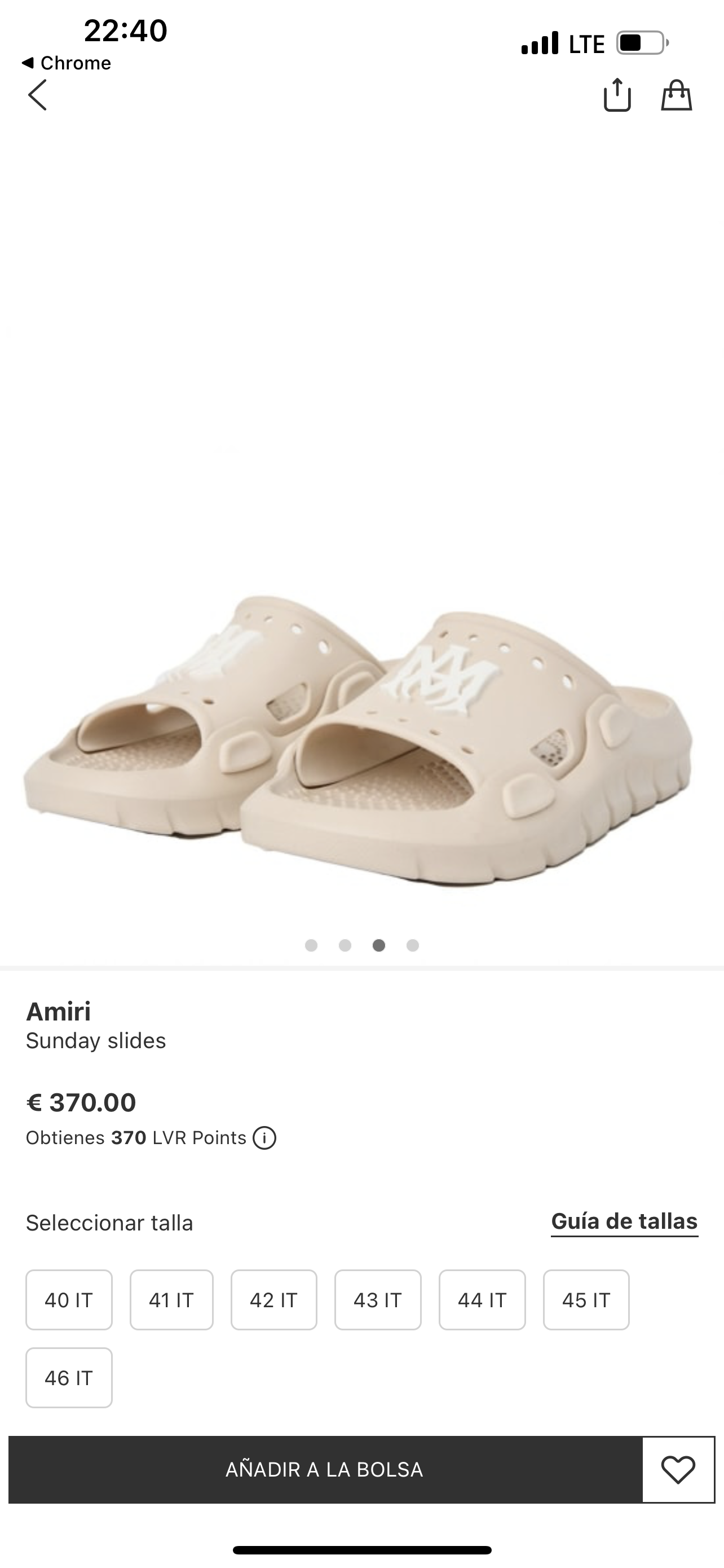 AMIRI Sunday Slides BEIGE