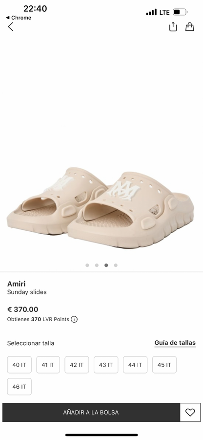 AMIRI Sunday Slides BEIGE