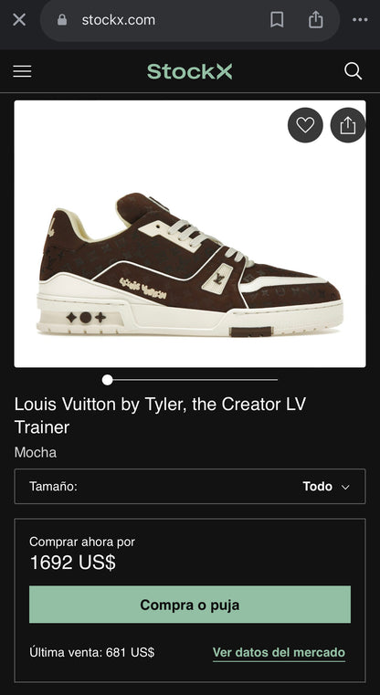 LV Trainer Sneaker Gamusa Marron