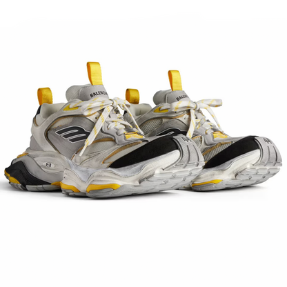 BALENCIAGA CARGO SNEAKERS IN GREY/BLACK/YELLOW