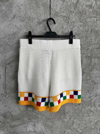 CASABLANCA CROCHET KNIT SHORTS