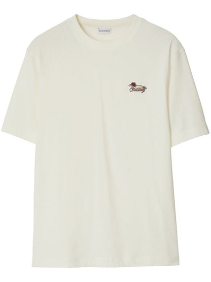 BURBERRY Logo Embroidered Cotton T-Shirt (Varios colores)