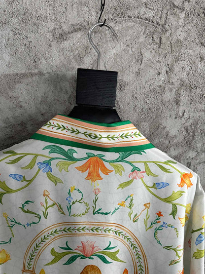 CASABLANCA L’arche Fleurie print SILK SHIRT