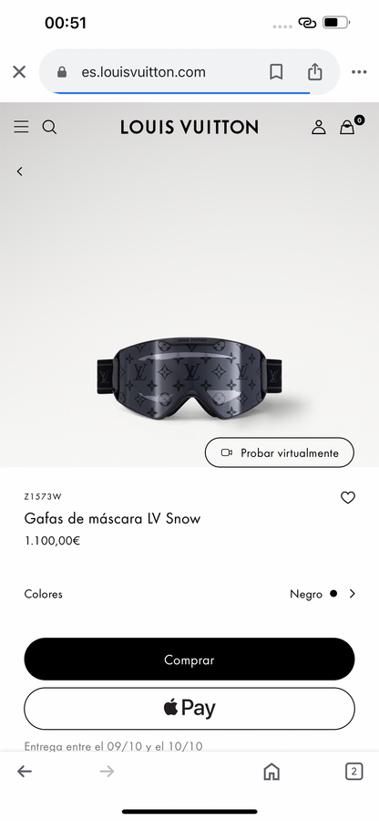 LV SNOW Gafas de mascara