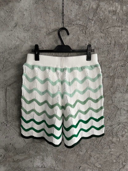 CASABLANCA CROCHET KNIT SHORTS