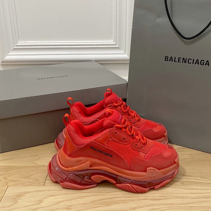 Balenciaga Triple S Clear Sole RED