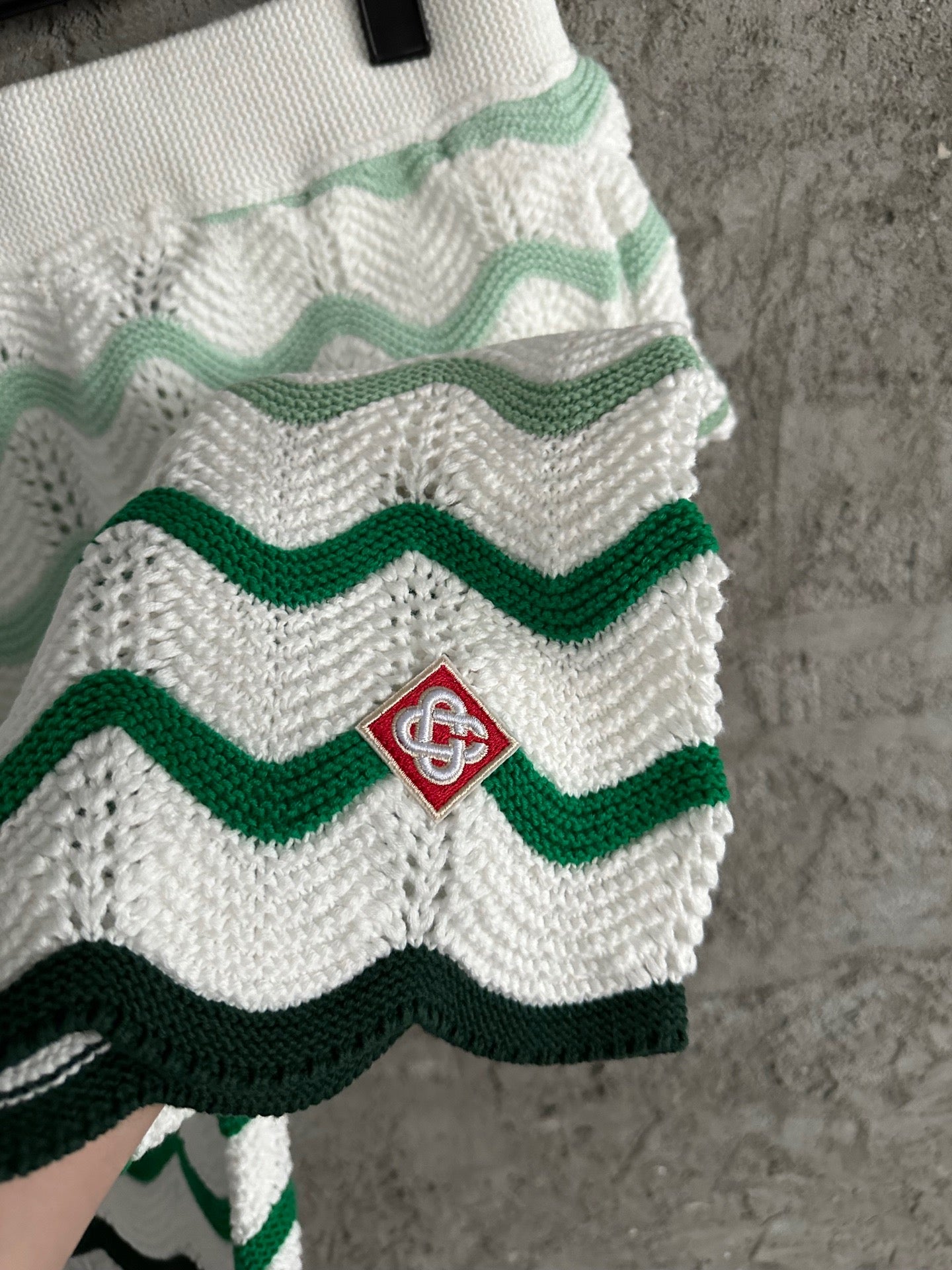 CASABLANCA CROCHET KNIT SHORTS