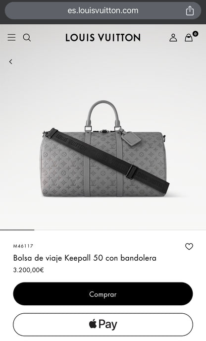 LV Keepall con bandolera 50cm M46117