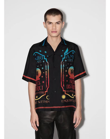 AMIRI CAMISA FORTUNE BLACK