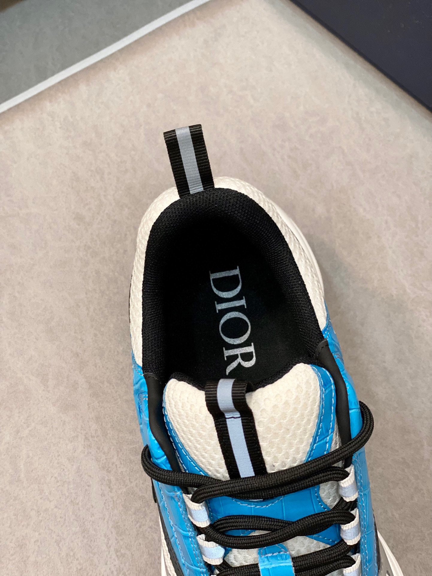 Dior B22 Light Blue Croc