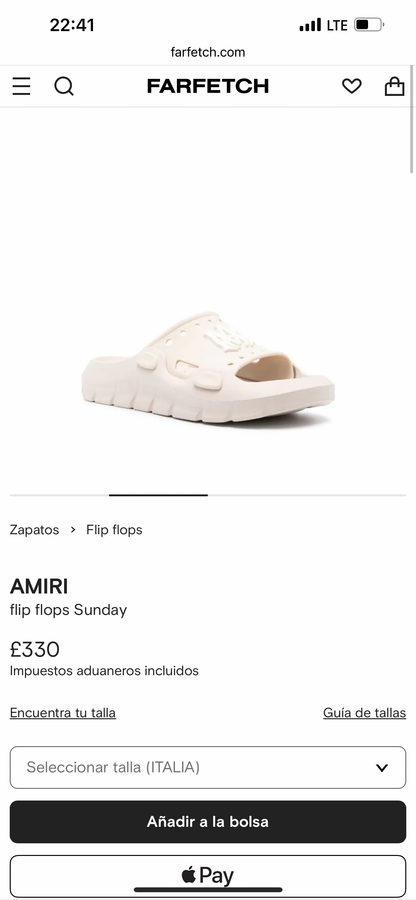 AMIRI Sunday Slides BEIGE