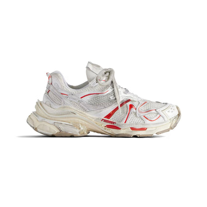 BALENCIAGA RUNNER White Beige Red