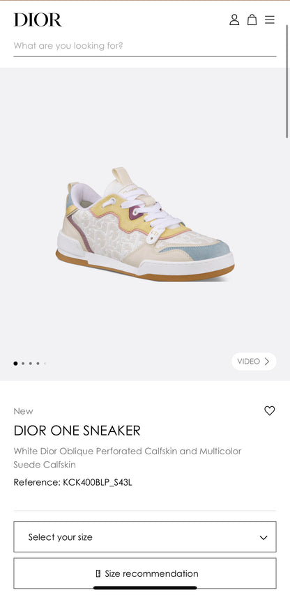 DIOR ONE SNEAKER