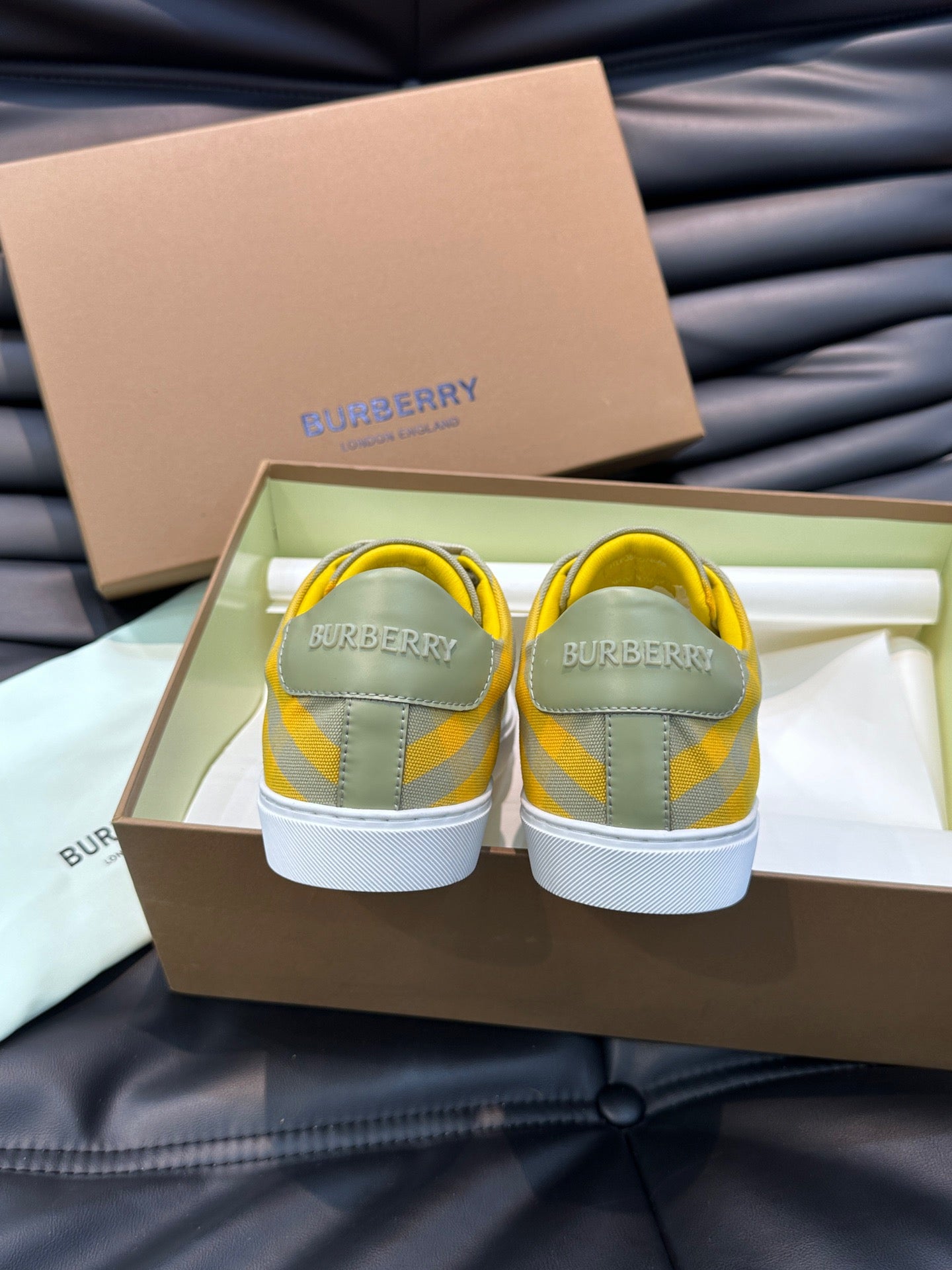 Burberry Check cotton sneakers - Color Hunter