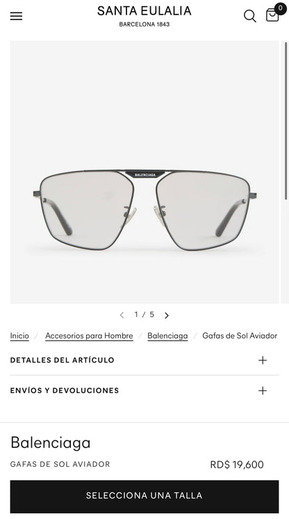 BALENCIAGA LENTES