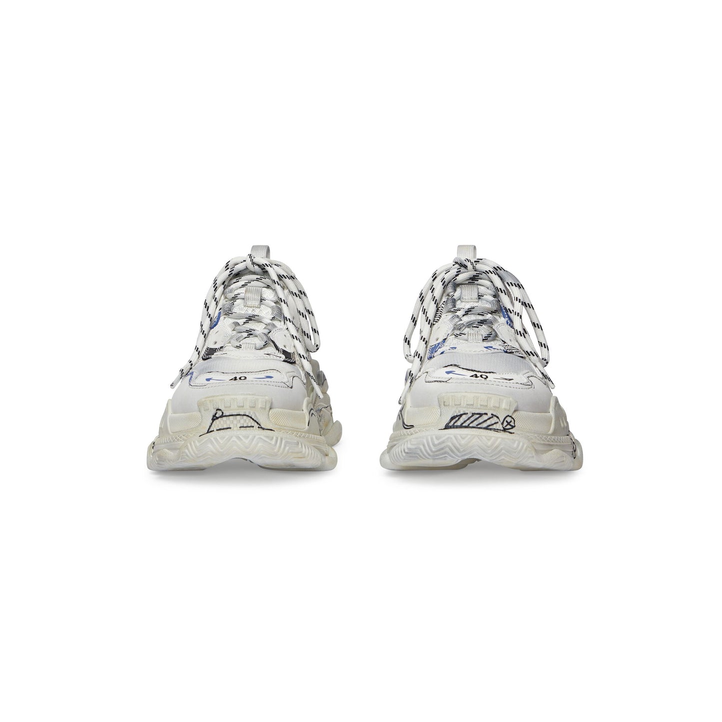 Balenciaga TRIPLE S SKETCH SNEAKER IN WHITE