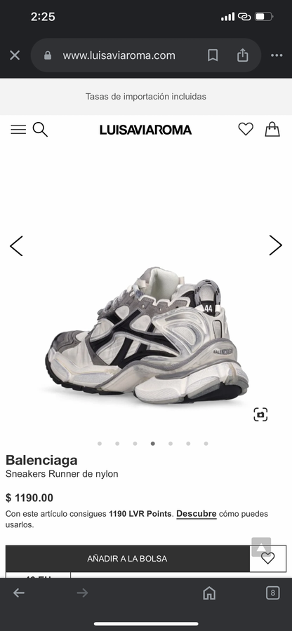 BALENCIAGA RUNNER Grey White Black