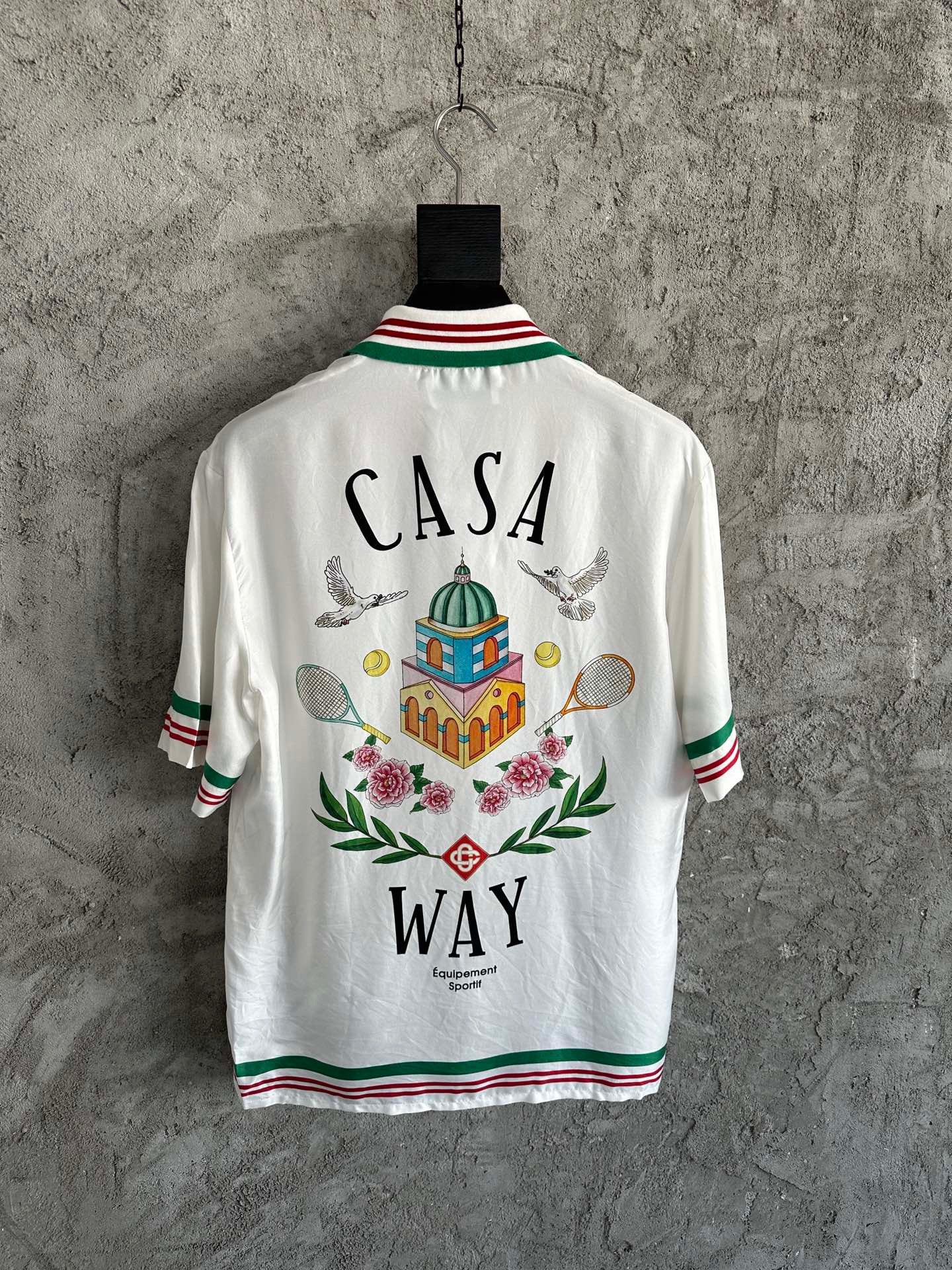 CASABLANCA BOWLING CASA WAY SILK SHIRT