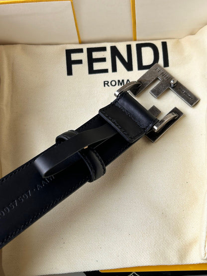 FENDI BLACK FF BELT