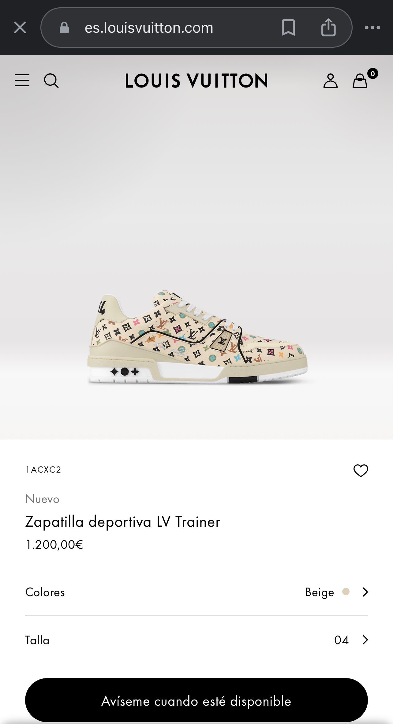 LV Trainer Sneaker 1ACXC2