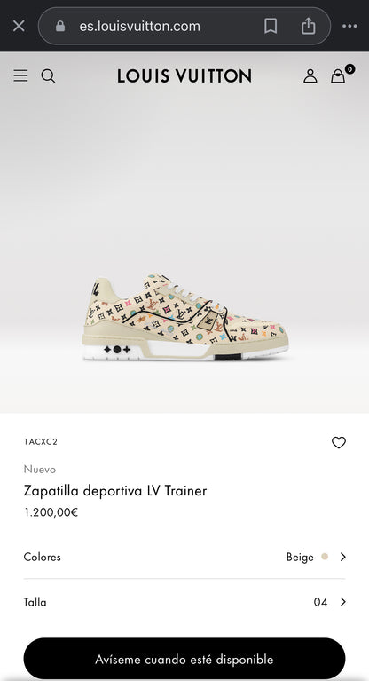 LV Trainer Sneaker 1ACXC2