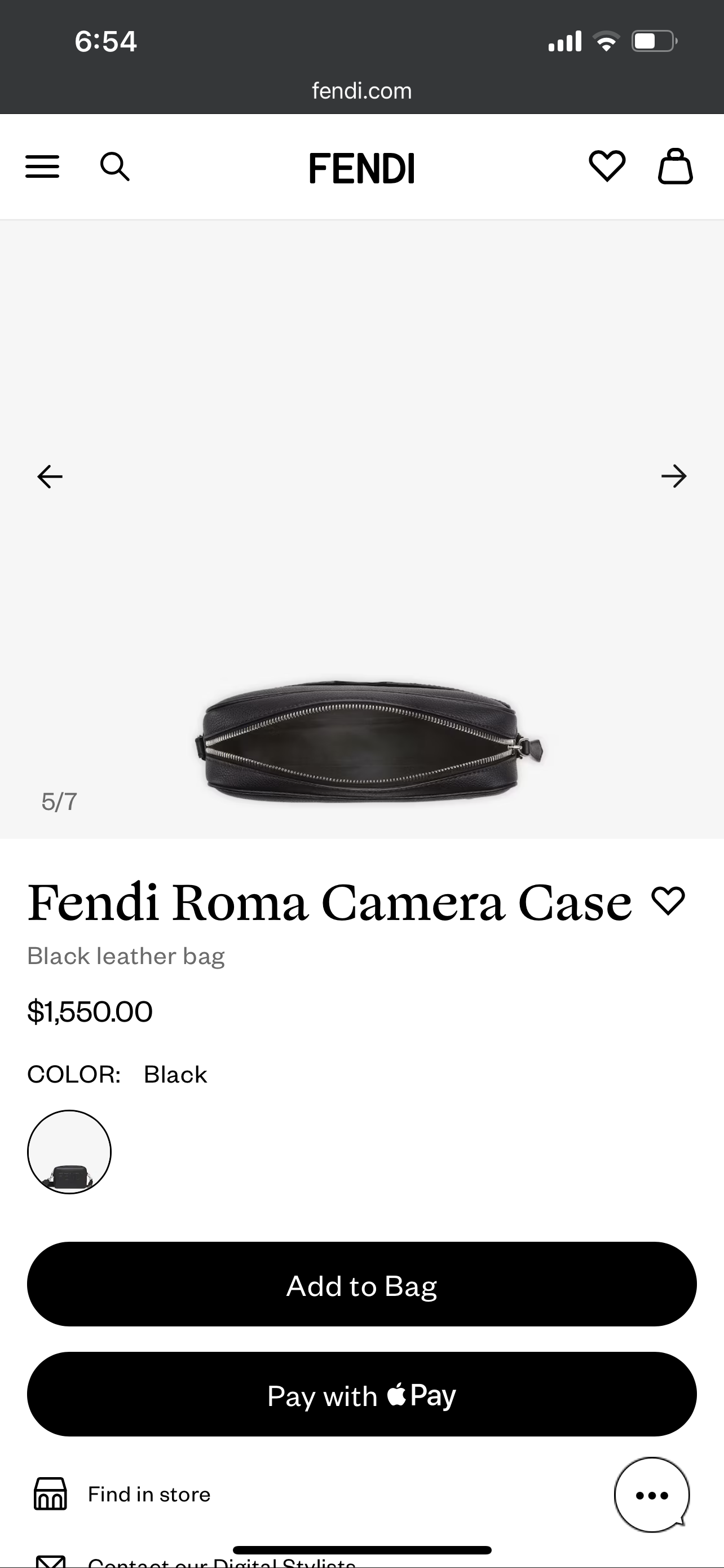 Fendi Diagonal Camera Case