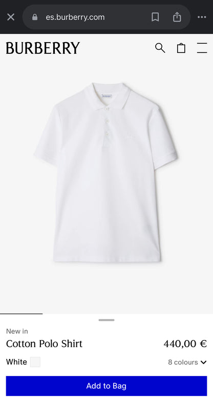 BURBERRY Poloshirt (Varios colores)