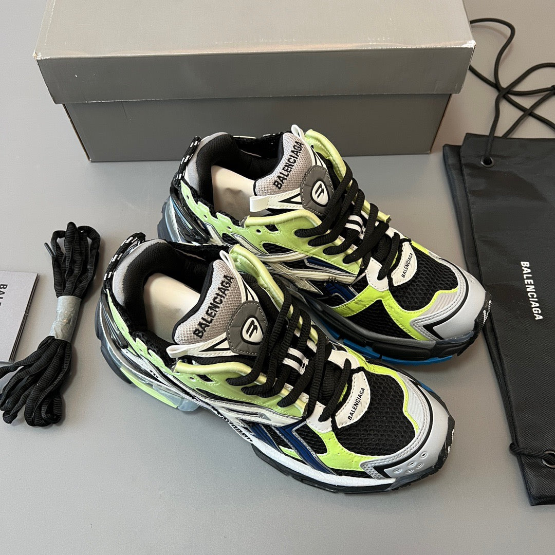 BALENCIAGA RUNNER Black Green Blue Navy