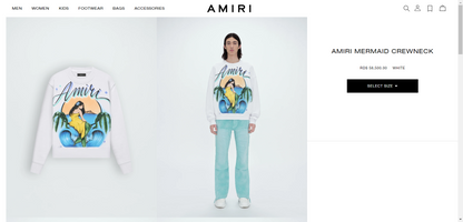 AMIRI MERMAID CREWNECK