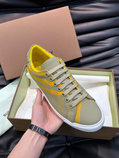 Burberry Check cotton sneakers - Color Hunter