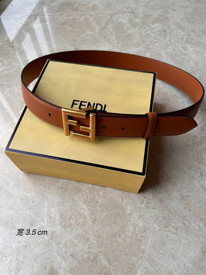 FENDI brown FF BELT