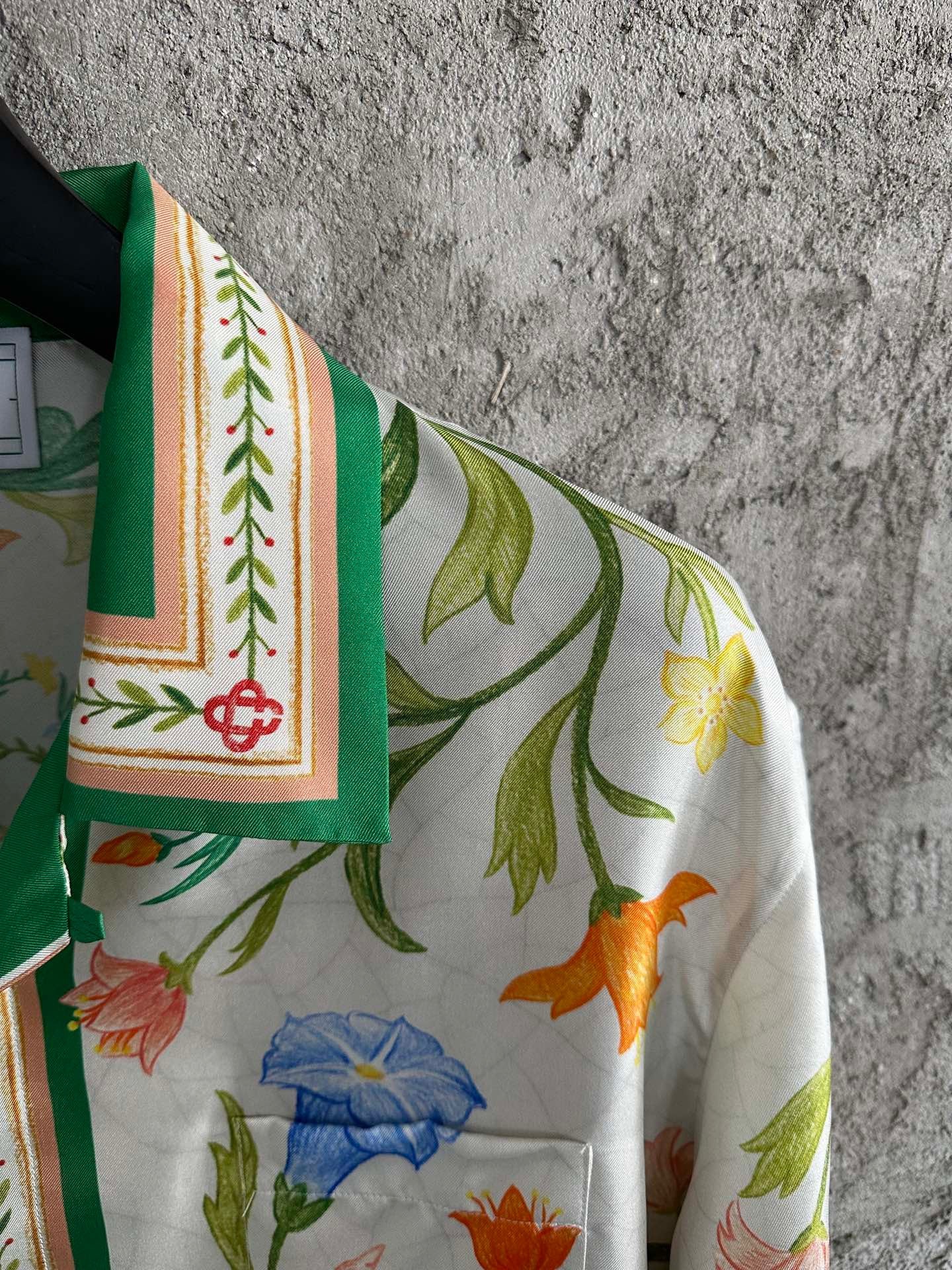 CASABLANCA L’arche Fleurie print SILK SHIRT