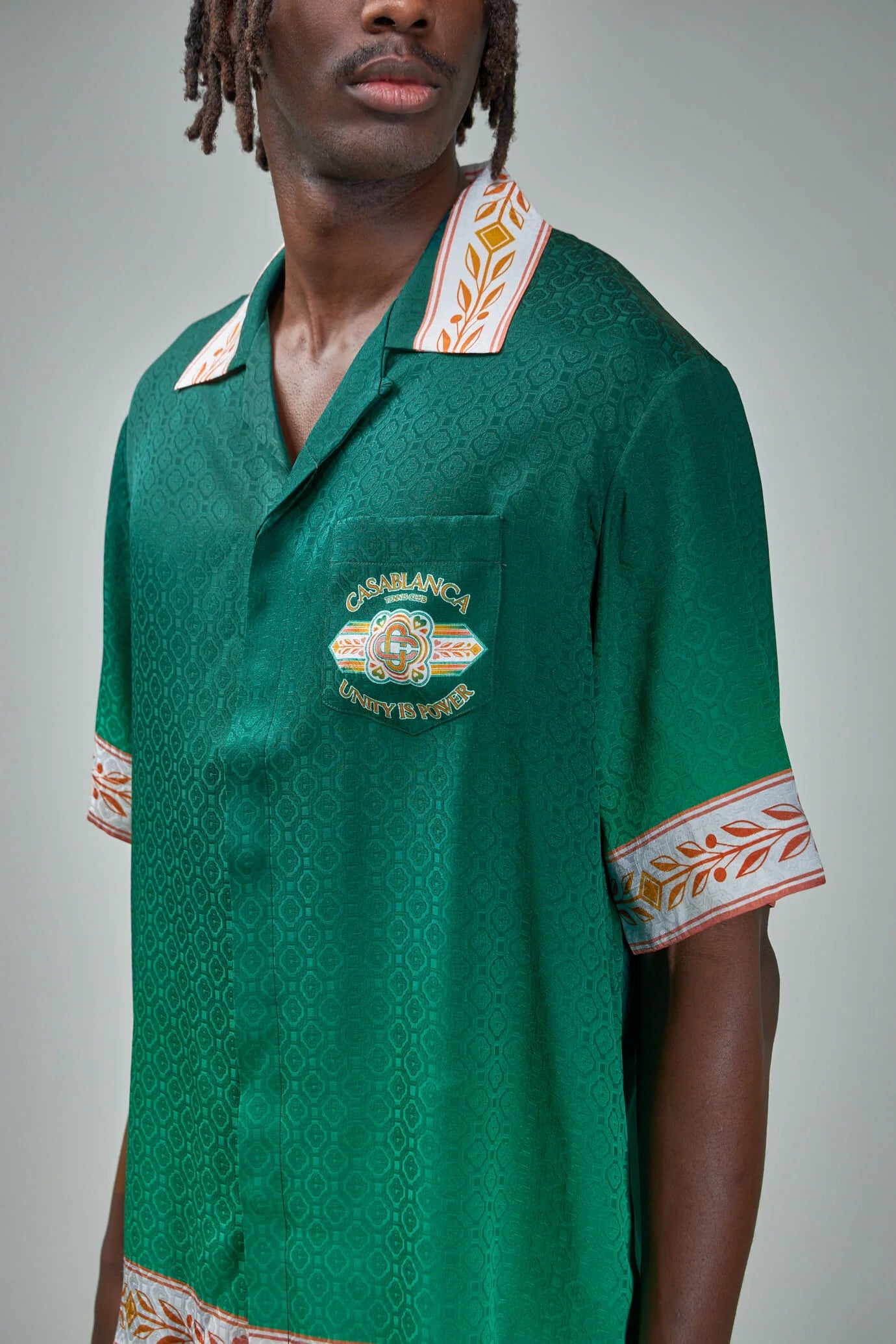 CASABLANCA UNITY IS POWER SILK SHIRT