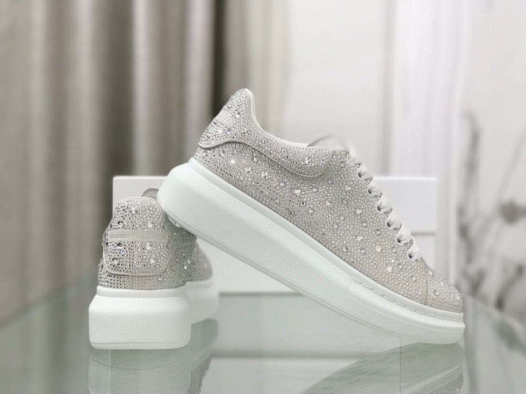 Alexander McQueen Oversized Sneakers Crystal Embellished