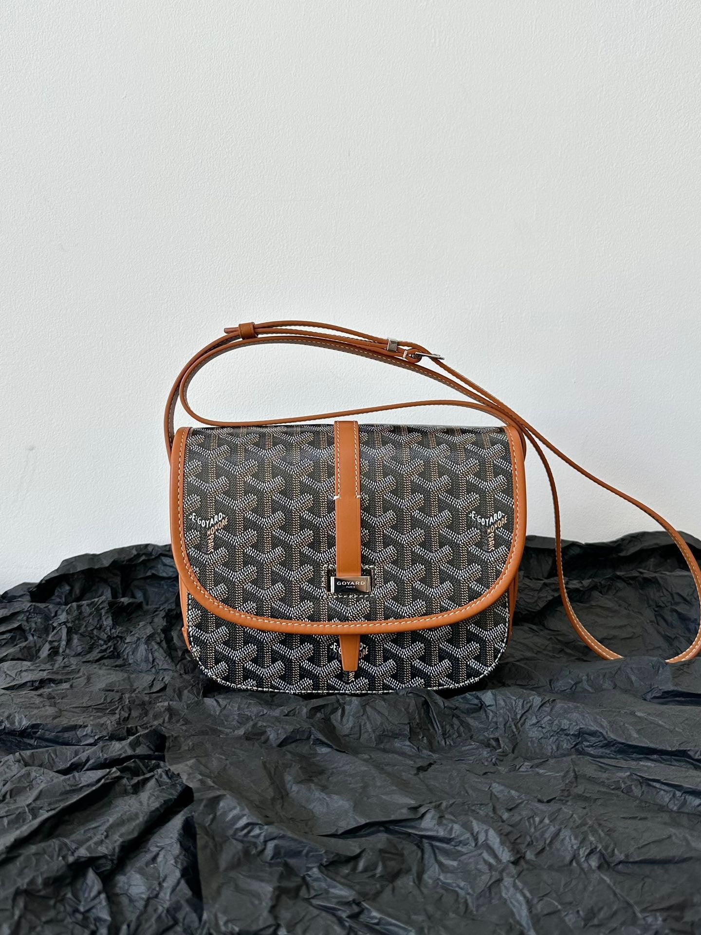 GOYARD Belvedere PM BLACK/NATURAL