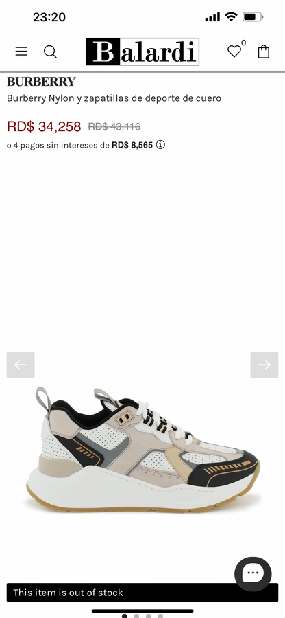 Burberry Low Top Sneakers