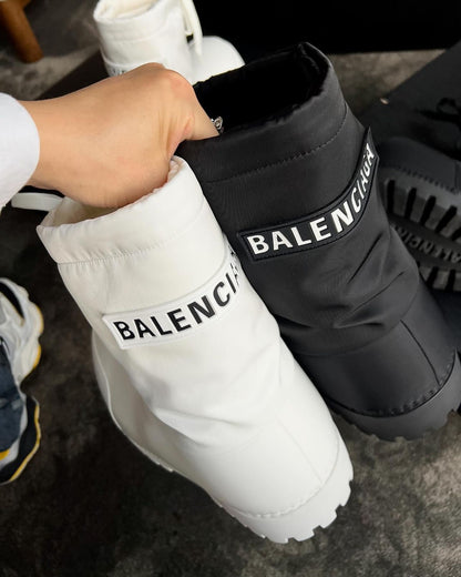 BALENCIAGA SKIWEAR - ALASKA LOW BOOT IN WHITE