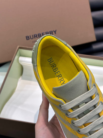 Burberry Check cotton sneakers - Color Hunter