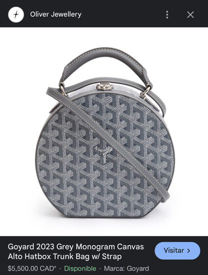 GOYARD The Alto Hatbox Trunk Bag