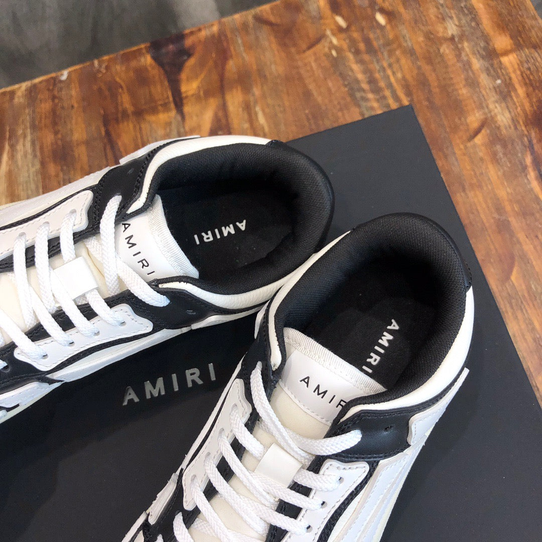 AMIRI - SKEL LOW TOP Black/White