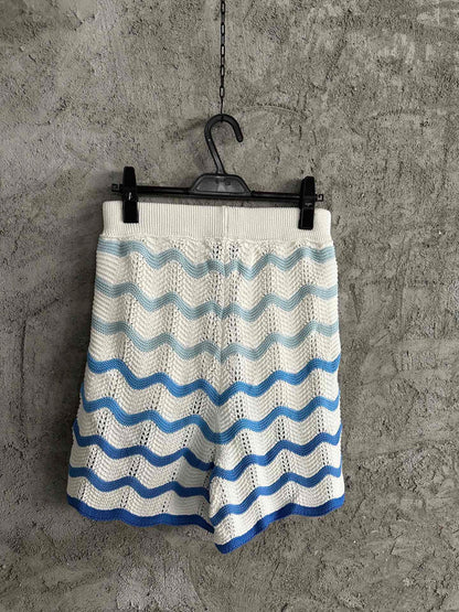 CASABLANCA CROCHET KNIT SHORTS