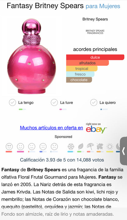 DECANT M - BRITNEY SPEARS Fantasy